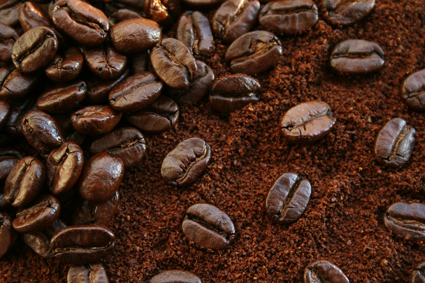 Fragrant fried coffee beans - Zdjęcie, obraz