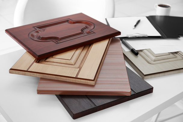 Samples of wooden panels - Photo, Image