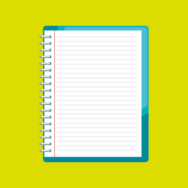 spirála notebook, samostatný ikony designu - Vektor, obrázek