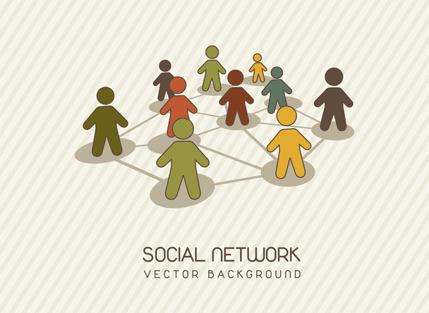 Sosiaalinen verkosto - Vektori, kuva