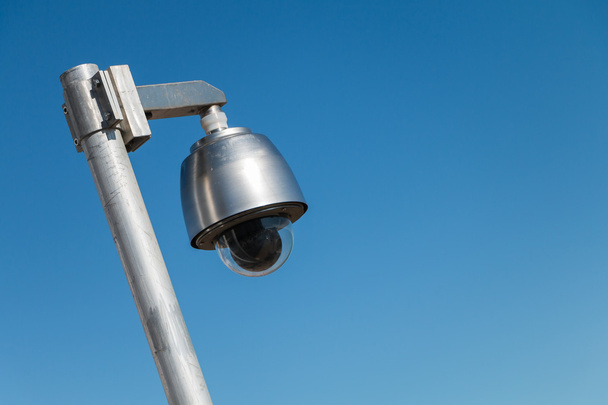 safety camera on blue sky - Zdjęcie, obraz