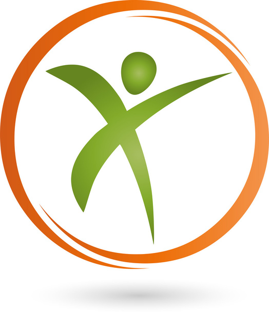 Logotipo de Eine Pessoa, Fitness, Fisioterapia
 - Vetor, Imagem