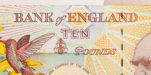 Para birimi arka plan - 10 sterlin pound - Fotoğraf, Görsel