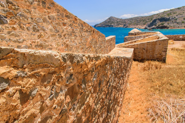 Magnificent views of the ruins on the island of Spinalonga - Photo, Image