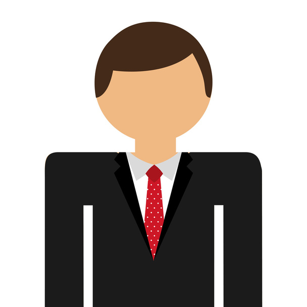 businessman standing  isolated icon design - Vector, afbeelding