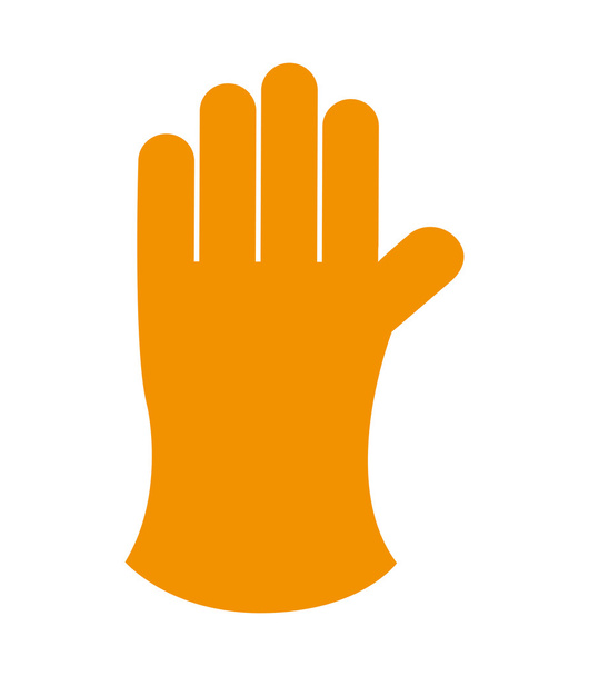 farmer glove isolated icon design - Vector, Image