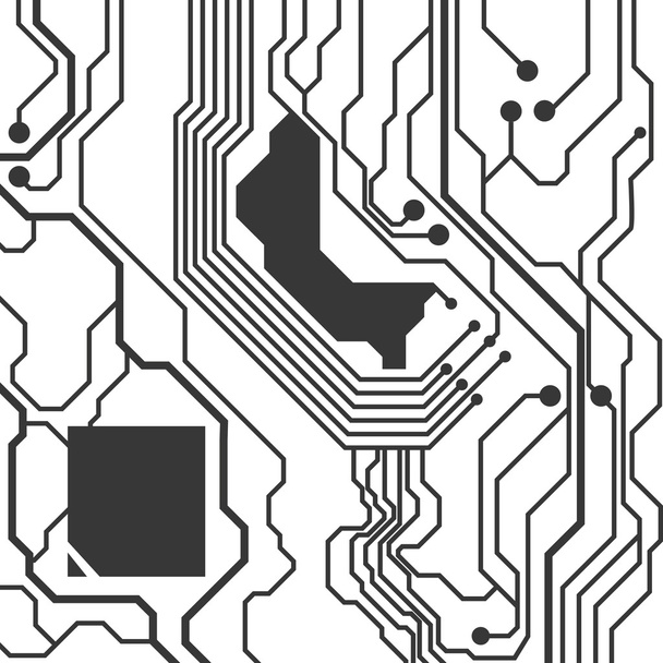 Circuit board icon. Technology design. Vector graphic - Vector, Image
