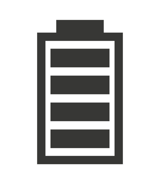 estado completo de la batería aislado icono de diseño
 - Vector, Imagen