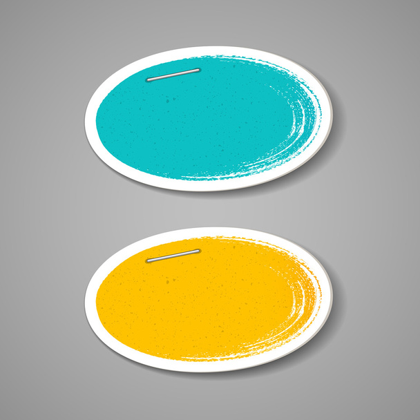 Papel de etiqueta colorido melhor produto círculo pincel acidente vascular cerebral
 - Vetor, Imagem
