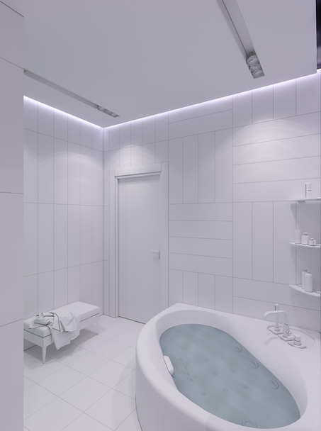 3d renderizar el diseño interior de un baño
  - Foto, imagen