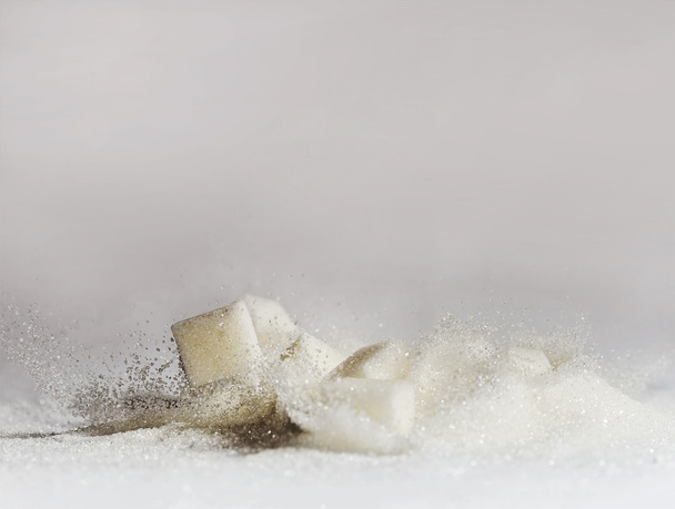Zucker fällt nach unten - Foto, Bild