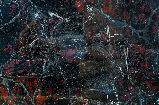 Μαύρο όνυξ με κόκκινες κηλίδες υφή - Φωτογραφία, εικόνα