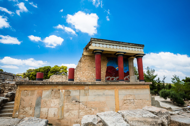 Pałacu w Knossos, wyspa Kreta, Grecja.  - Zdjęcie, obraz