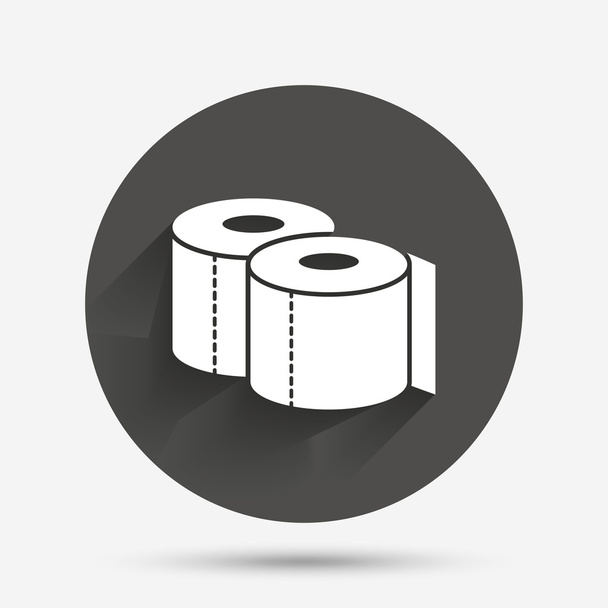 Toilet papers sign icon. WC roll symbol. - Vector, afbeelding