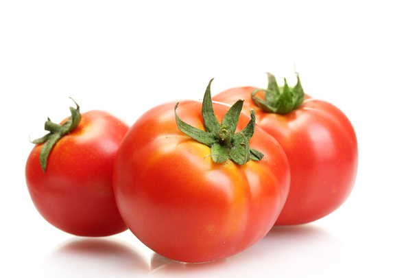 Tomatoes isolated on white - 写真・画像