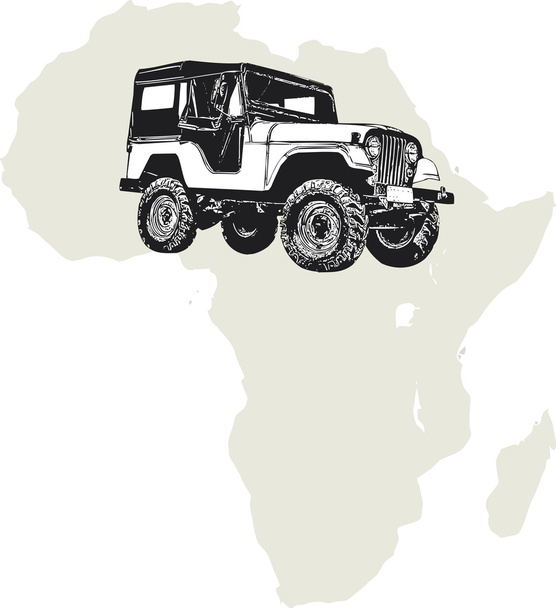Afrique hors route
 - Vecteur, image