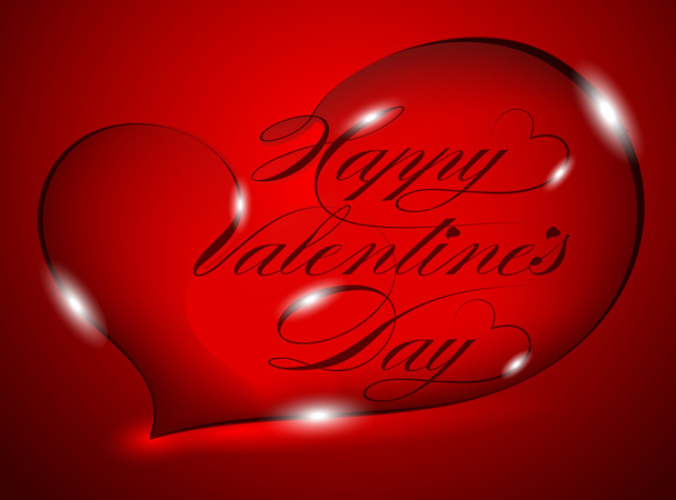Greeting Card Happy Valentine's Day - Вектор,изображение