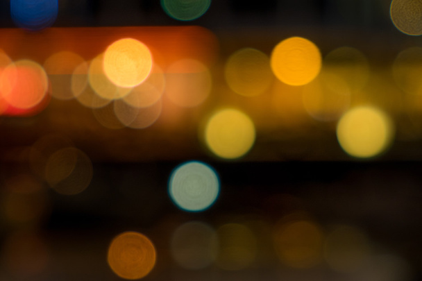 Яркие ночные огни города боке
 - Фото, изображение