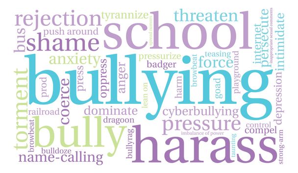 Bullying Word Cloud - Vector, Image
