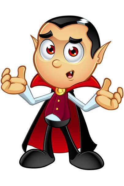 Dracula Cartoon Character - Vektor, obrázek