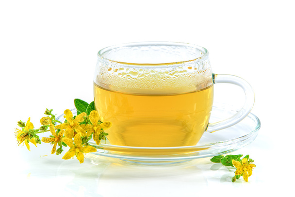 Aromatic tea with St. John's wort - Photo, Image