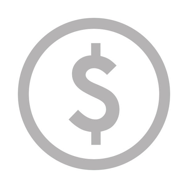dollar sign in circle icon - Вектор, зображення