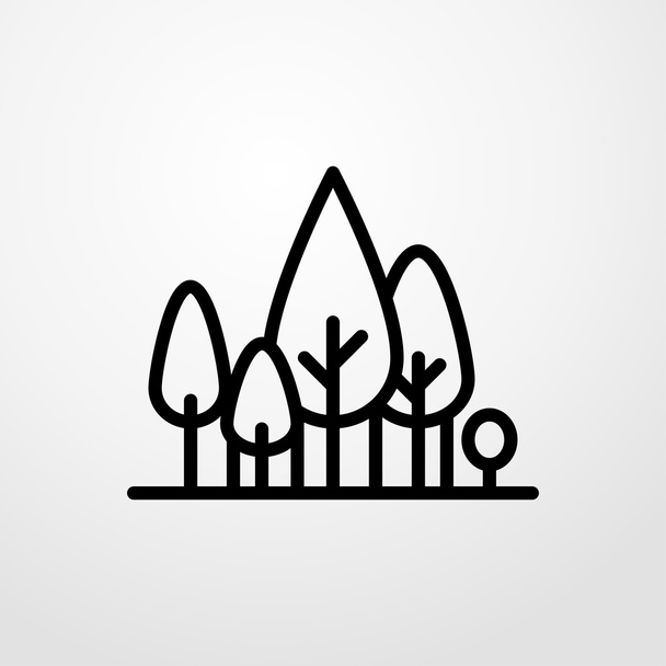 forest icon. forest sign - Vector, Image