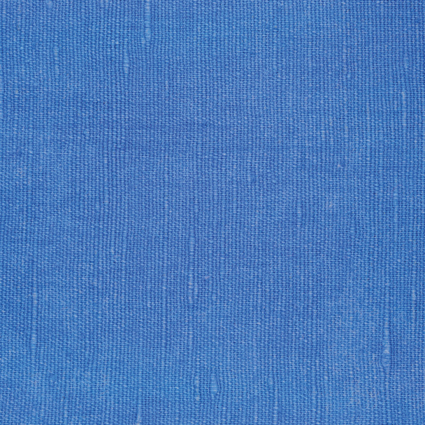 Naturalne jasne niebieskie włókna lnu len tekstury, szczegółowe zbliżenie makro, rustykalnym stylu Vintage zmięty teksturowanej tkanina płótnie Canvas wzór, poziome szorstki tło - Zdjęcie, obraz