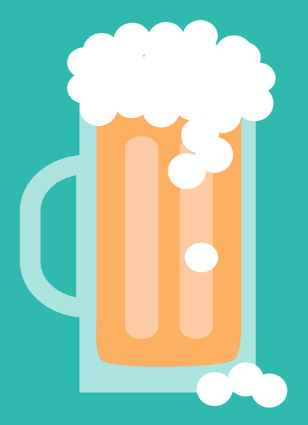 εικονογράφηση κούπα μπύρα - Διάνυσμα, εικόνα