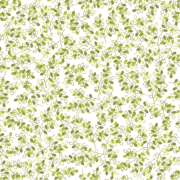 zöld levelek minta - Vektor, kép