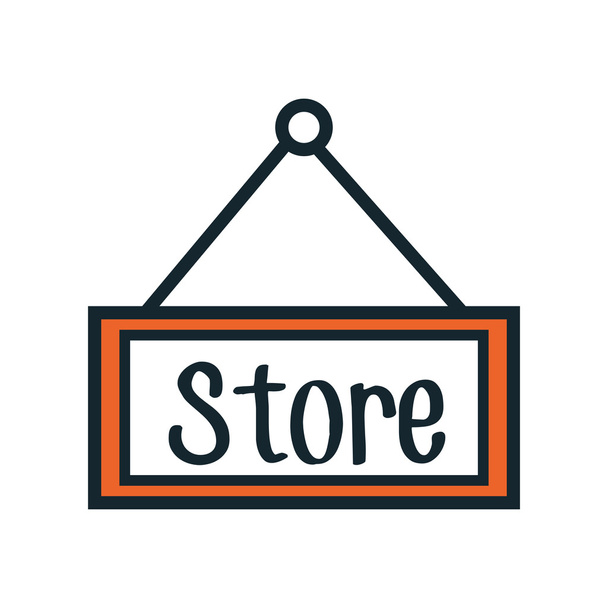 Shopping and commerce icon graphic design. - Διάνυσμα, εικόνα