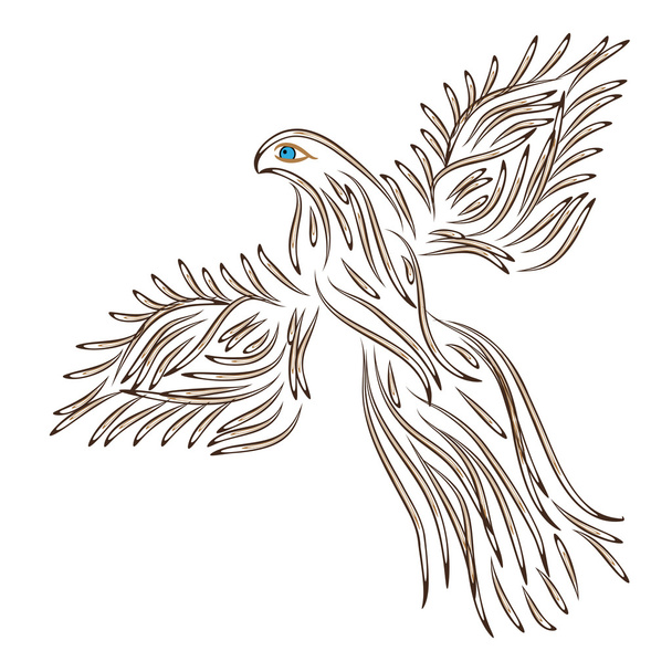 Decorative bird - Vektor, obrázek