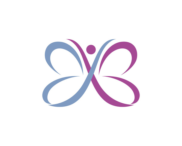 Vorlage Schmetterling Logo - Vektor, Bild