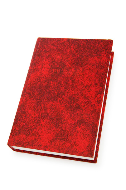 Red cover book isolated on the white background - Photo, Image