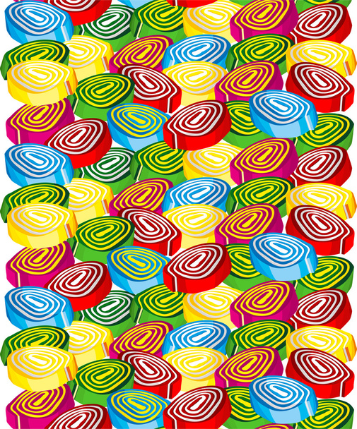 Seamless background marshmallow sweets - Vector, imagen
