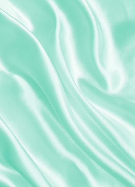 Smooth elegant green silk or satin texture as background - Φωτογραφία, εικόνα