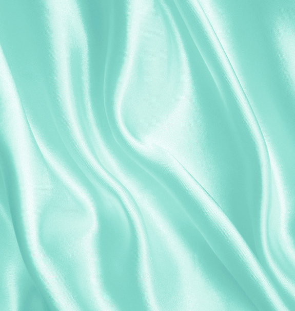 Smooth elegant blue silk or satin as background - Foto, Imagen