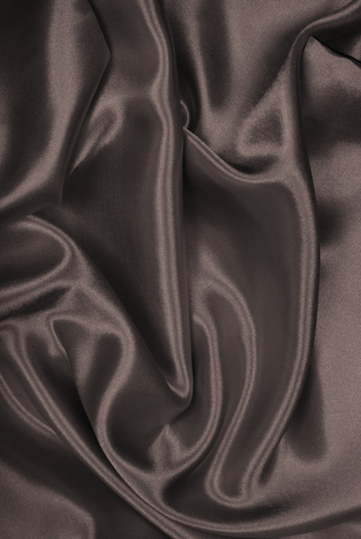 Smooth elegant brown silk or satin as background. In Sepia toned - Foto, imagen