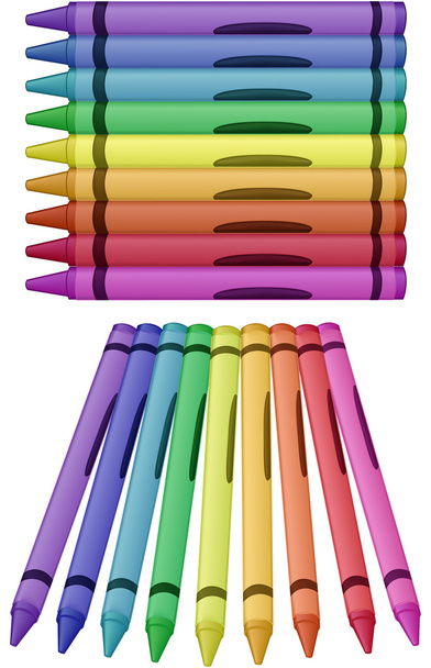 Variété de crayons
 - Vecteur, image
