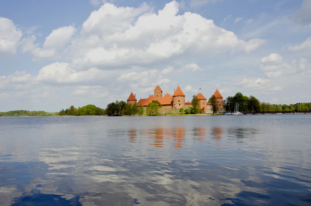 litewski królów średniowiecznego zamku trakai - Zdjęcie, obraz