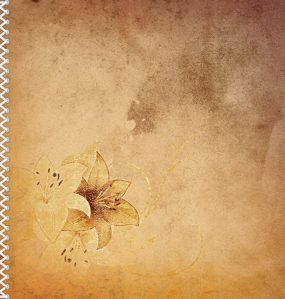 Vintage floral background. - 写真・画像