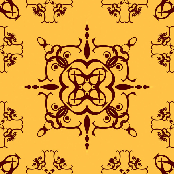 abstract seamless pattern darkred yellow 2 - Vector, Imagen