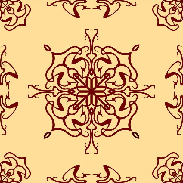 abstract seamless pattern darkred yellow 3 - Vector, Imagen