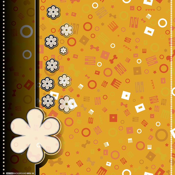 Card with decorative elements - Vektori, kuva