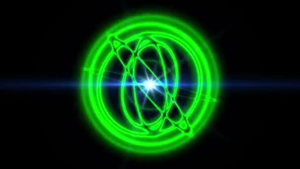 Atom oběžnou dráhu abstrakt - Záběry, video