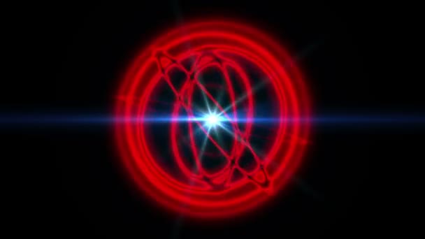 Atom orbicie Abstrakcja - Materiał filmowy, wideo