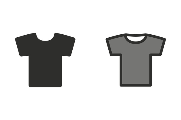 T-shirt - vector icon. - Vector, Image