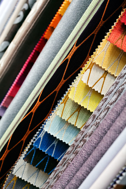 amostras de tecido para têxteis
 - Foto, Imagem