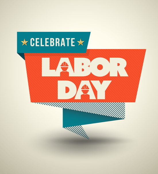 Celebrate Labor day banner. - Vector, Image