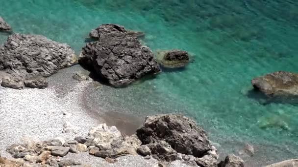 verlaten strand in Zuid-Kreta - Video